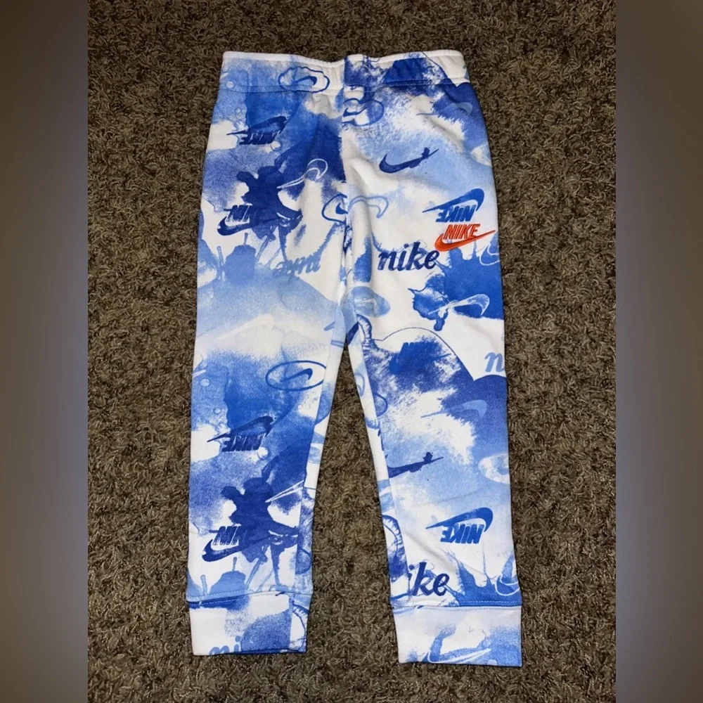 Nike Little Kids'‎ Daze Watercolor Logo Print Jogger pants boys size 4